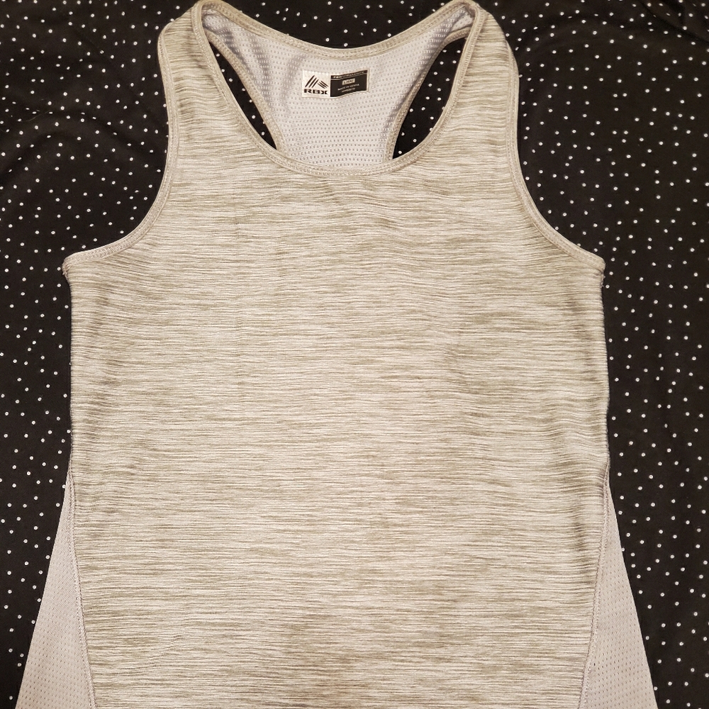 RBX Kids 6X grey racing back tank.